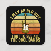 年を取ったかも知れぬ得が見物すカッコいいる スクエア名刺 (正面)