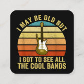 年を取ったかも知れぬ得が見物すカッコいいる スクエア名刺 (裏面)