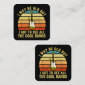 年を取ったかも知れぬ得が見物すカッコいいる スクエア名刺 (正面/裏面)