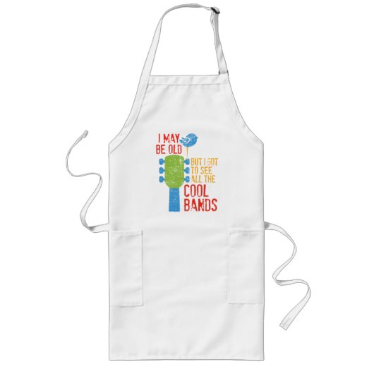 年を取ったかも知れぬ得が見物すカッコいいる ロングエプロン (正面)