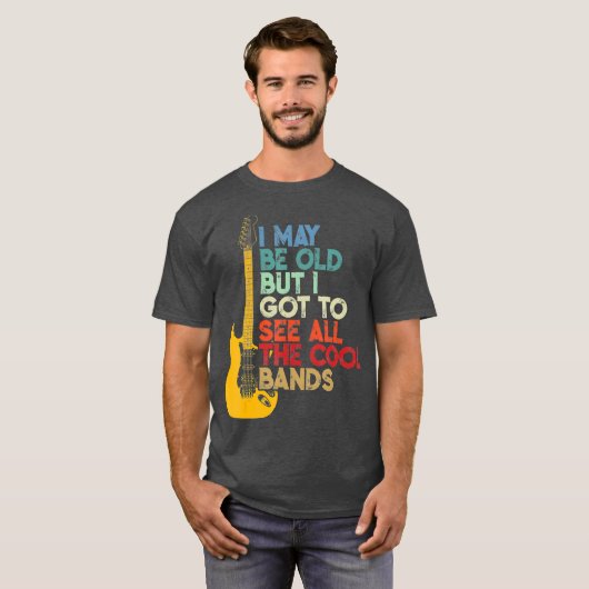 年を取ったかも知れぬ得が見物すカッコいいる Tシャツ (正面フル)