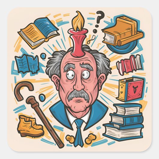 年を取っても知らぬ スクエアシール (正面)