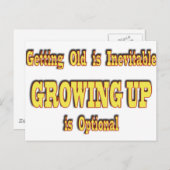 年を取って成長 ポストカード (正面/裏面)
