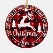 年を取って空を探し回らないように セラミックオーナメント (正面)