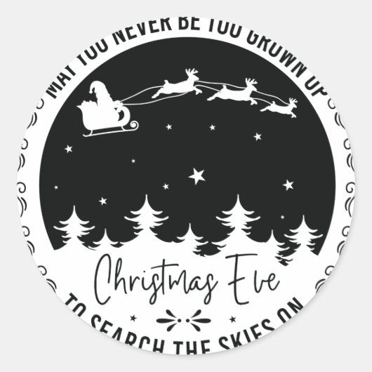 年を取って空を探し回らないように ラウンドシール (正面)