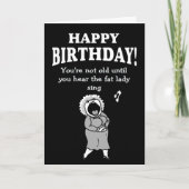 年を取っもしても太った婦人の歌を聞かない カード (正面)