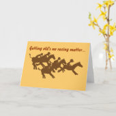 年を取ることはレースの問題… カード (黄色い花)