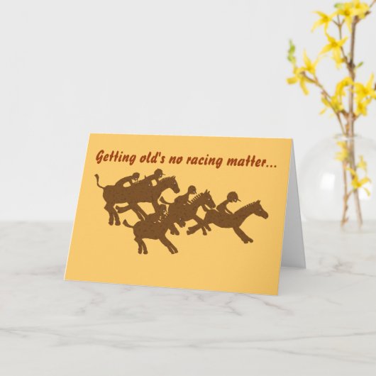 年を取ることはレースの問題… カード (黄色い花)