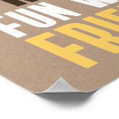 年を取ることは友達とのおもしろいの誕生日 ポスター (角)