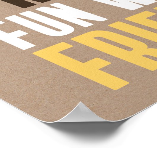 年を取ることは友達とのおもしろいの誕生日 ポスター (角)