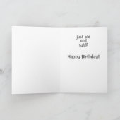 年を取るのも年を取るのも気にする必要はない カード (内部)