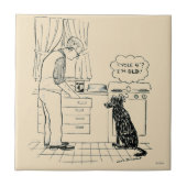 年を取る犬 タイル (正面)