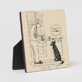 年を取る犬 フォトプラーク (正面)