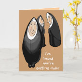 年を取る カード (黄色い花)