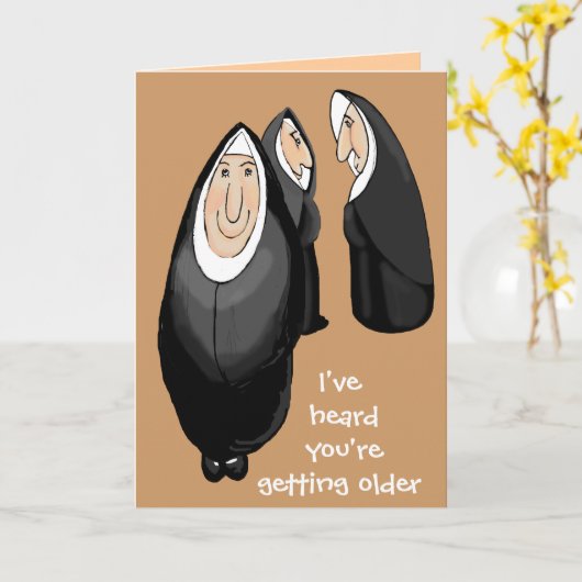 年を取る カード (黄色い花)