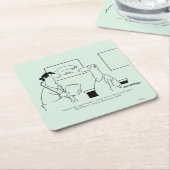 年を取る スクエアペーパーコースター (アングル)