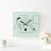 年を取る スクエア壁時計 (ホーム)