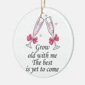 年を取る セラミックオーナメント (左)