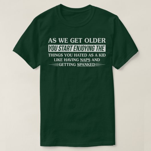年を取る Tシャツ (デザイン正面)