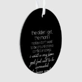 年を取れば取るほど気が付く オーナメント (正面)