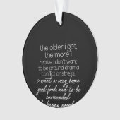 年を取れば取るほど気が付く オーナメント (正面)