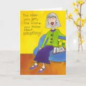 年を取れば カード (黄色い花)