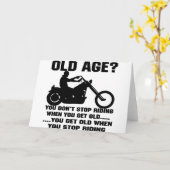 年を取ストップると馬に乗らぬ カード (黄色い花)