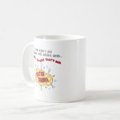 年を取ユーモアのあるる コーヒーマグカップ (正面左)