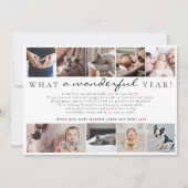 年を振り返るすばらしいフォトコラージュ シーズンカード (正面)