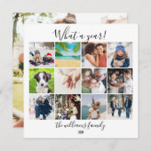 年を振り返る写真コラージュ あんな1年 シーズンカード (正面/裏面)