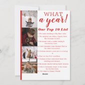 年を振り返る写真コラージュ シーズンカード (裏面)