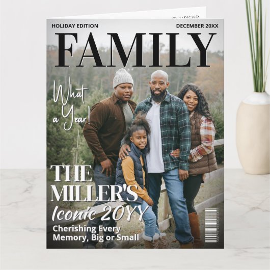 年を振り返る マガジン 挨 カード (正面)