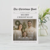 年を振り返る | ヴィンテージ新聞クリスマス シーズンカード (スタンド正面)