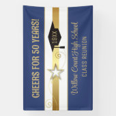 年を編集！クラシッククラス懇親会バナー 横断幕 (縦)