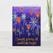 年を考え取ると時間がかかる カード (正面)