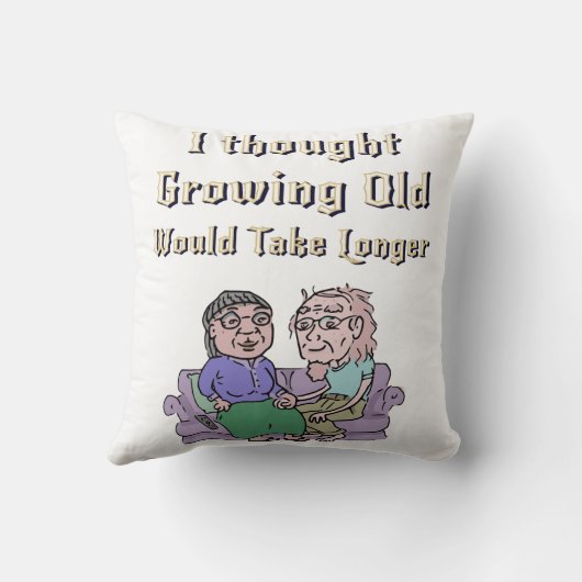 年を考え取ると時間がかかる! クッション (裏面)