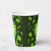 年を追加するハッピーハローウィン緑の不気味なクローリー 紙コップ (左)