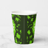 年を追加するハッピーハローウィン緑の不気味なクローリー 紙コップ (右)