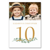 年を通して写真のテー結婚ブル番号記号 テーブルナンバー (正面)