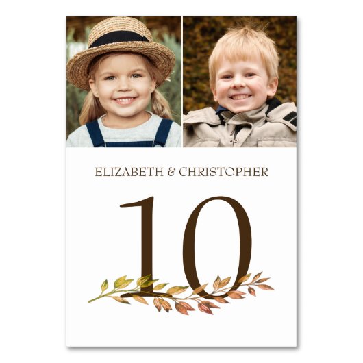 年を通して写真のテー結婚ブル番号記号 テーブルナンバー (正面)