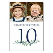 年を通して写真のテー結婚ブル番号記号 テーブルナンバー (正面)