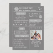 年インレビュー家族おもしろいホリデーカード シーズンカード (正面/裏面)