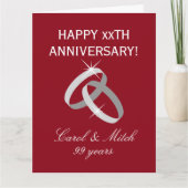 年エレガント中無休の挨拶状 カード (正面)