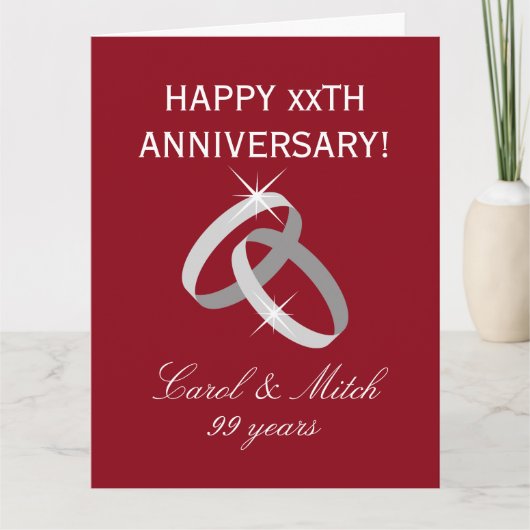 年エレガント中無休の挨拶状 カード (正面)