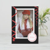 年エレガント付き独身のフォトクリスマスカード シーズンカード (スタンド正面)