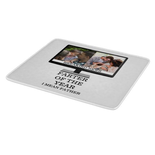 年カスタムのテレビのファーターおもしろいパパ2の写真 カッティングボード (角)