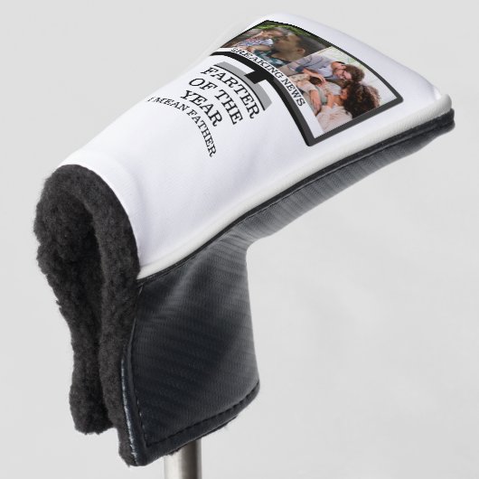 年カスタムのテレビのファーターおもしろいパパ2の写真 ゴルフヘッドカバー (3/4 正面)