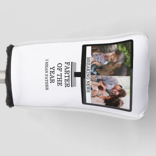 年カスタムのテレビのファーターおもしろいパパ2の写真 ゴルフヘッドカバー (正面)