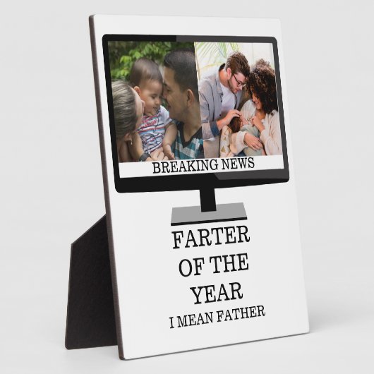 年カスタムのテレビのファーターおもしろいパパ2の写真 フォトプラーク (側面)