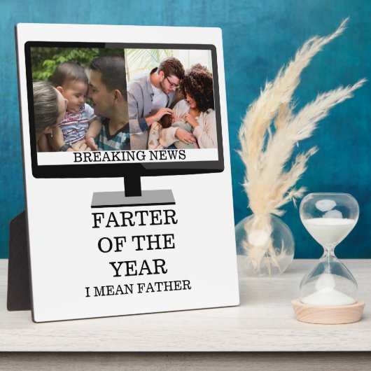 年カスタムのテレビのファーターおもしろいパパ2の写真 フォトプラーク (側面)